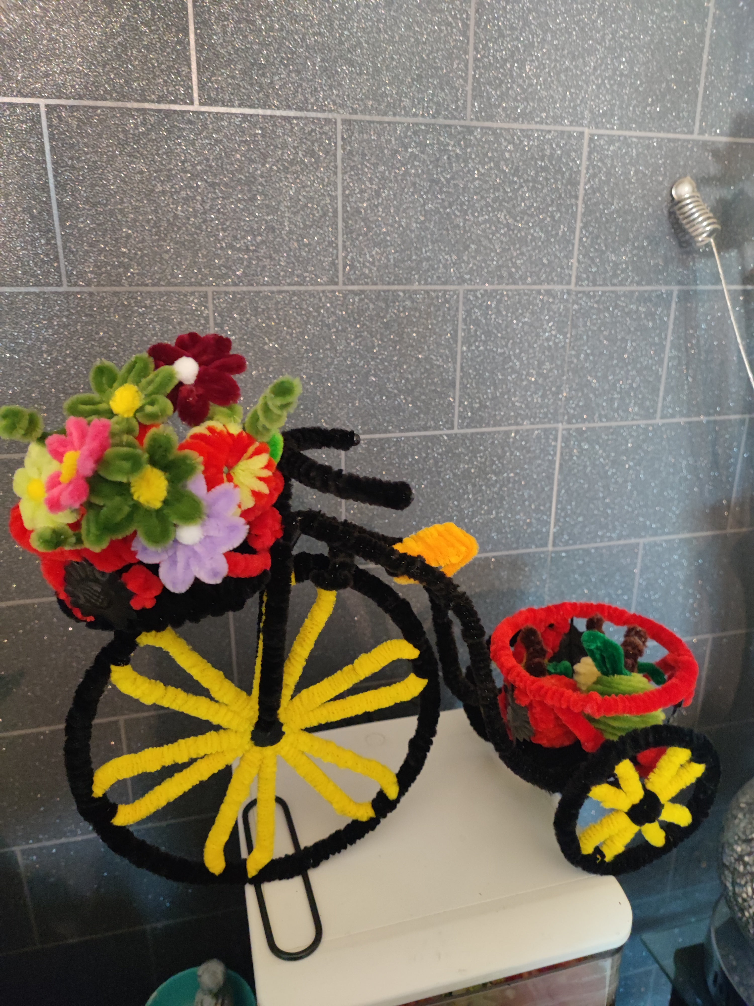 Petit Vélo de Décoration Fait Main - Décoration Vintage Artisanale